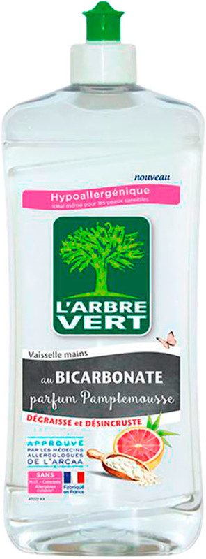 Гель для ручного миття посуду L'ARBRE VERT Грейпфрут 0,75 л